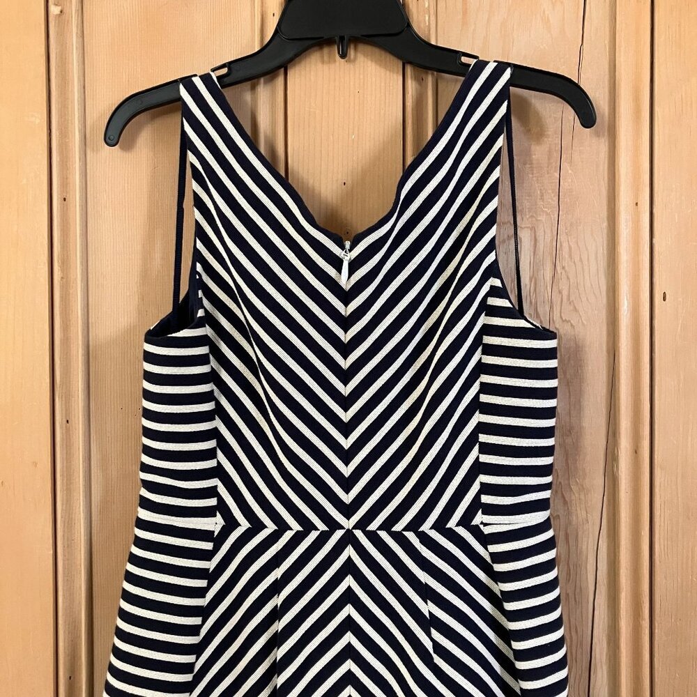Anthropologie Womens Maeve Miltred Striped Nautical Dress Size 8 Blue SP NWOT - Picture 10 of 12